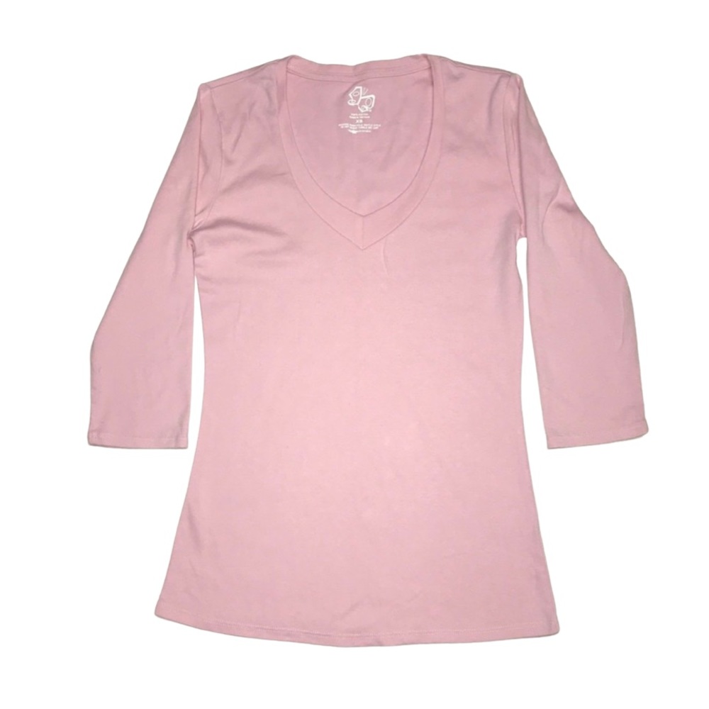 Pink V Neck Top - Size XS